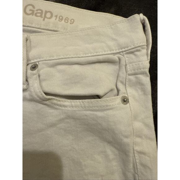 GAP 1969 Women's Girlfriend Jeans Denim White Size 29R 90s - Picture 8 of 16